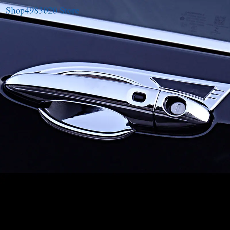 ABS chrome For Jeep Compass 2017 2018 2019 Exterior door handle modified  door handle decorative frame door bowl accessories