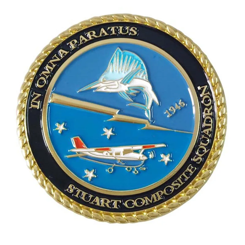 Manufacturer custom aircraft logo paint coins wholesale military coins