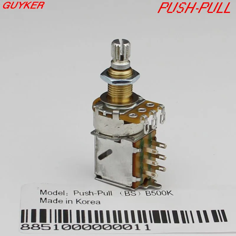 ALPHA copper shaft PUSH-PULL switch Guitar Bass Potentiometers volume and tone controls A250K B250K A500K B500K