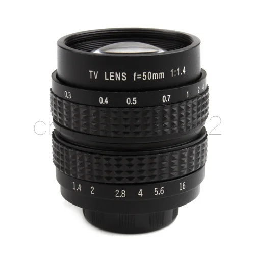 50mm f1.4 CCTV TV Lens C mount for Panasonic GF3 GF2 GF1 G3 GH1 GH2 GH5 EP1 EP2 EPL1 EPL2 For sony A6000 for fuji for olympus