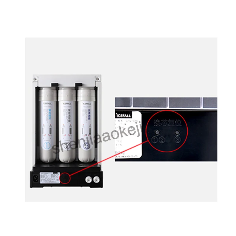 YR100-A Acqua a casa purificatore bere diretto riscaldamento installazione-libero che è di riscaldamento RO una macchina ad osmosi inversa smart 220 v