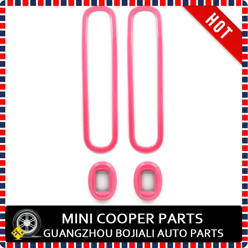 Brand New ABS Material UV Protected Pink Color Style Window Regulator Cover For Mini cooper Countryman R60 (4pcs/Set)