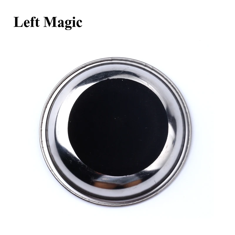 1 Pcs Coin Penetrates Into The Cup Tricks The Good Stretch COINS Through The Glass Magical Steel Cup Mat Magic Trick Props