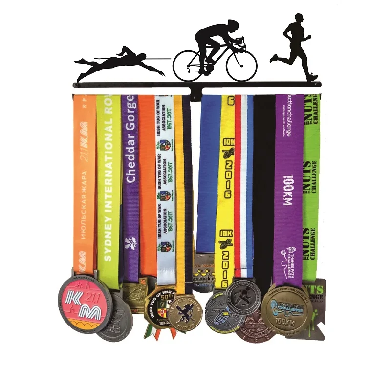 Medal Hanger for Swimming Cycling, Running, Triathlon, Medal