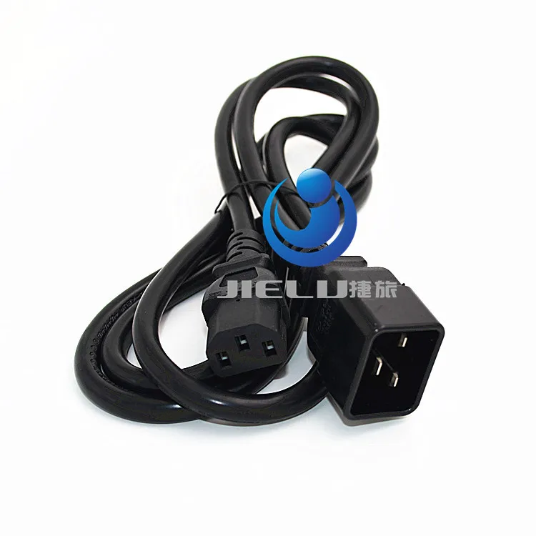 

10 PCS IEC 320 C13 Female To IEC320 C20 Male Plug square Power Extension Cable Cord C13 To C20 PDU Extension Cord 1.8M 6ft