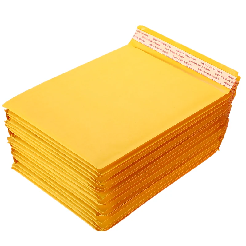 50 PCS/Lot Kraft Paper Bubble Envelopes Bags Mailers Padded Shipping Envelope With Bubble Mailing Bag Drop Shipping