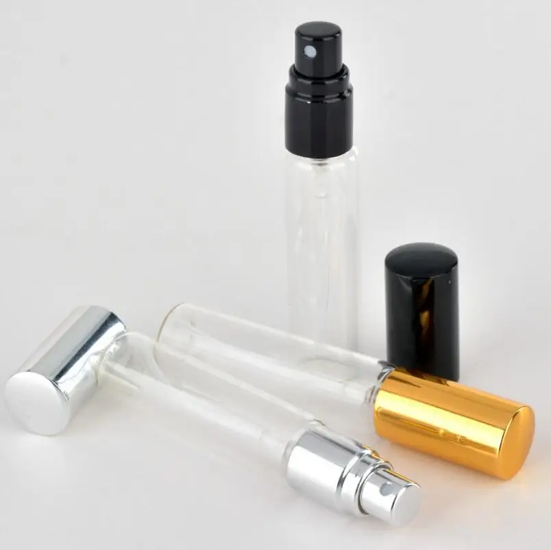 10ml Portable refillable empty glass perfume spray bottle small cosmetic containers atomizer for traveler LX3249