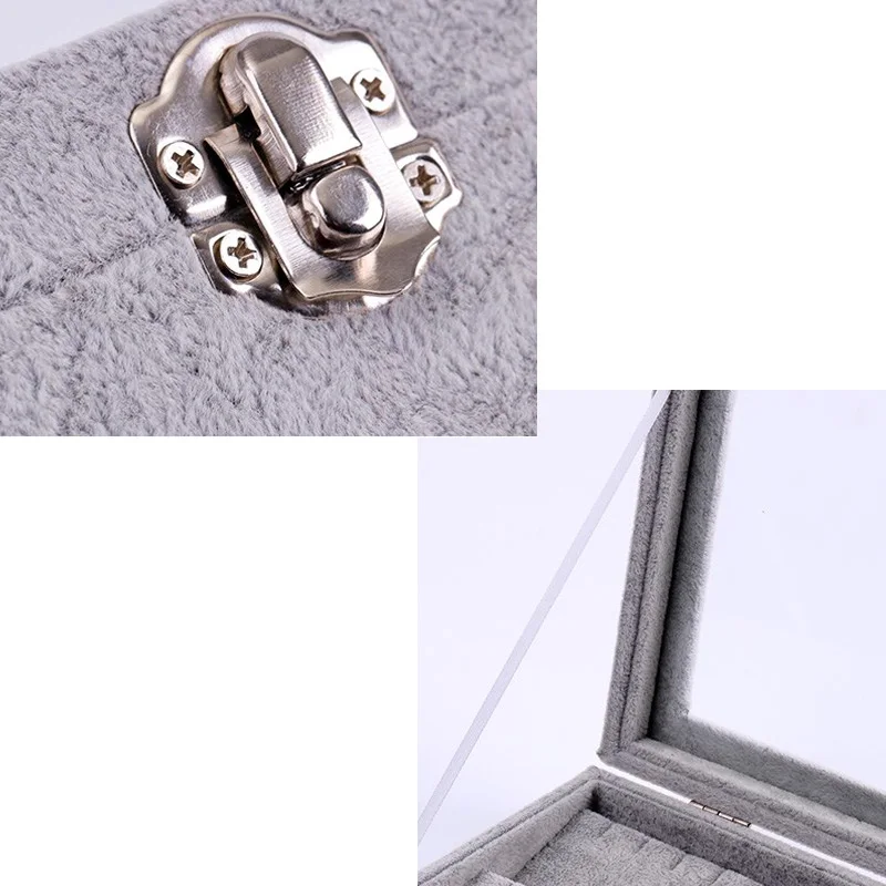 Hot Sale Earrings Jewelry Box Rings Studs Necklace Makeup Holder Case Choker Organizer Women Jewellery Storage Packaging