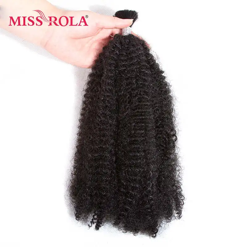 Fräulein Rola Synthetische Afro Verworrene Lockige Haar Extensions 2 teile/los Reine Farbe Häkeln Braid Haar Groß 85g 12 zoll – Detail 10