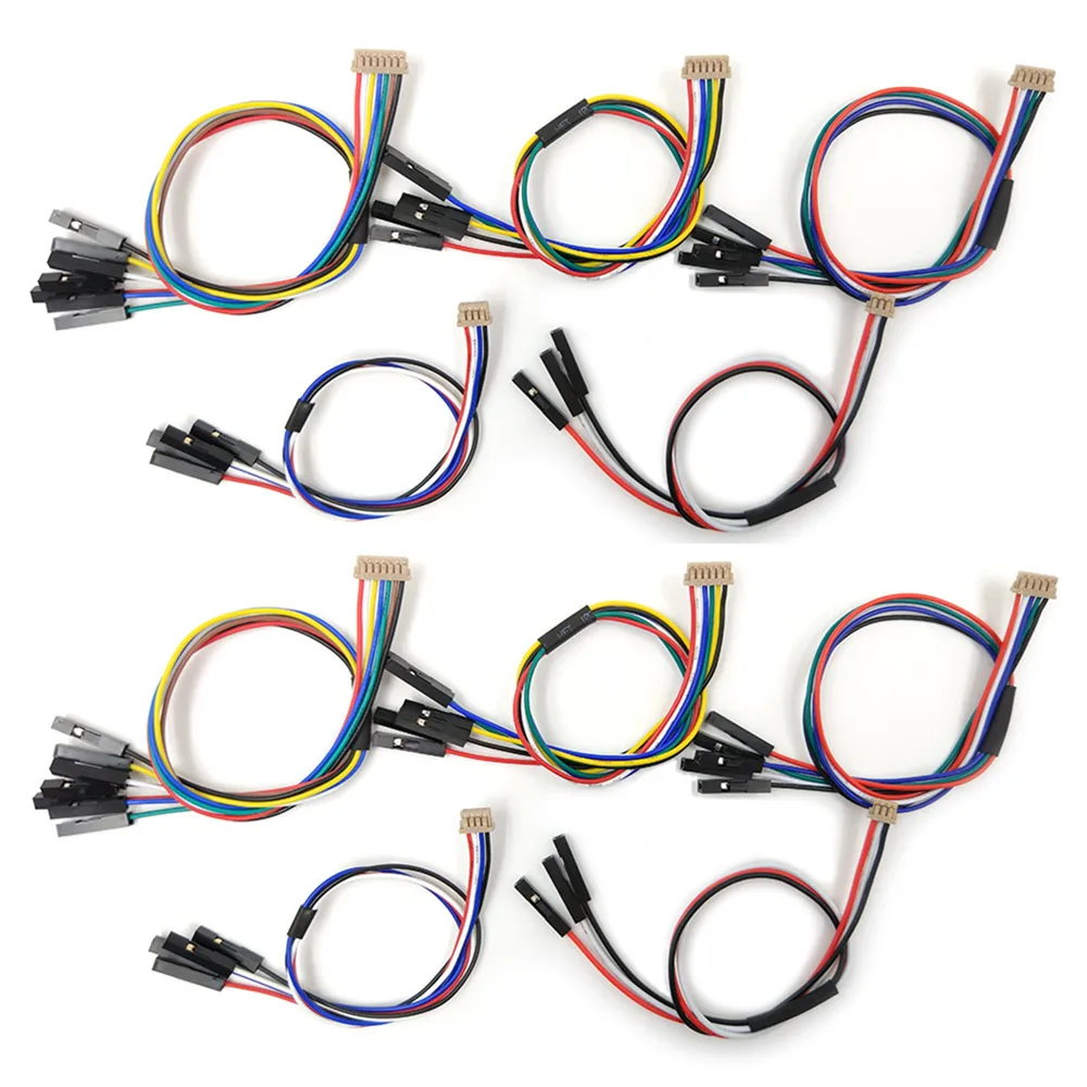 10PCS DF13 1.25mm Pitch Connectors Cable 200mm for Pixhawk Navio2 APM 2.5 2.6 2.8 Cable Wire RC