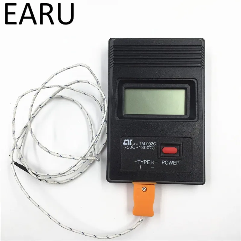 TM-902C Digital LCD Thermometer Temperature Detector Industrial Thermostat Sensor Meter K Type Single Input Thermocouple Probe