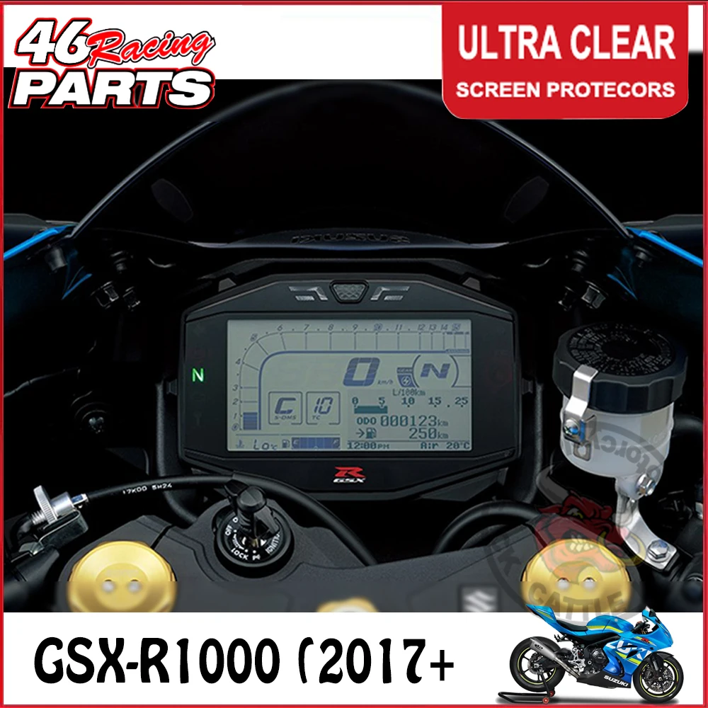 

For SUZUKI GSXR1000 GSX-R1000 GSX R 1000 GSXR 1000 2017+ Motorcycle Accessories Cluster Scratch Screen Protection Film Protector