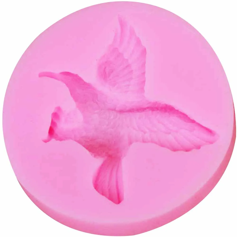 Byjunyeor Eagle Bird UV Resin Silicone Mold Fondant Chocolate Candy Lollipop Crystal Epoxy Soft Clay Bake Tools M811