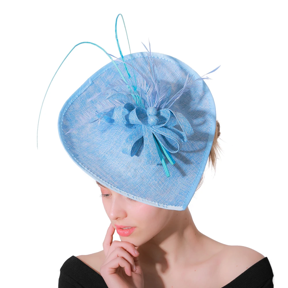 

Women Wedding Church Fascinator Hat Wedding Headwear With Hair Pin And Headband Ladies Derby Party Dinner Headpiece For Race Hat