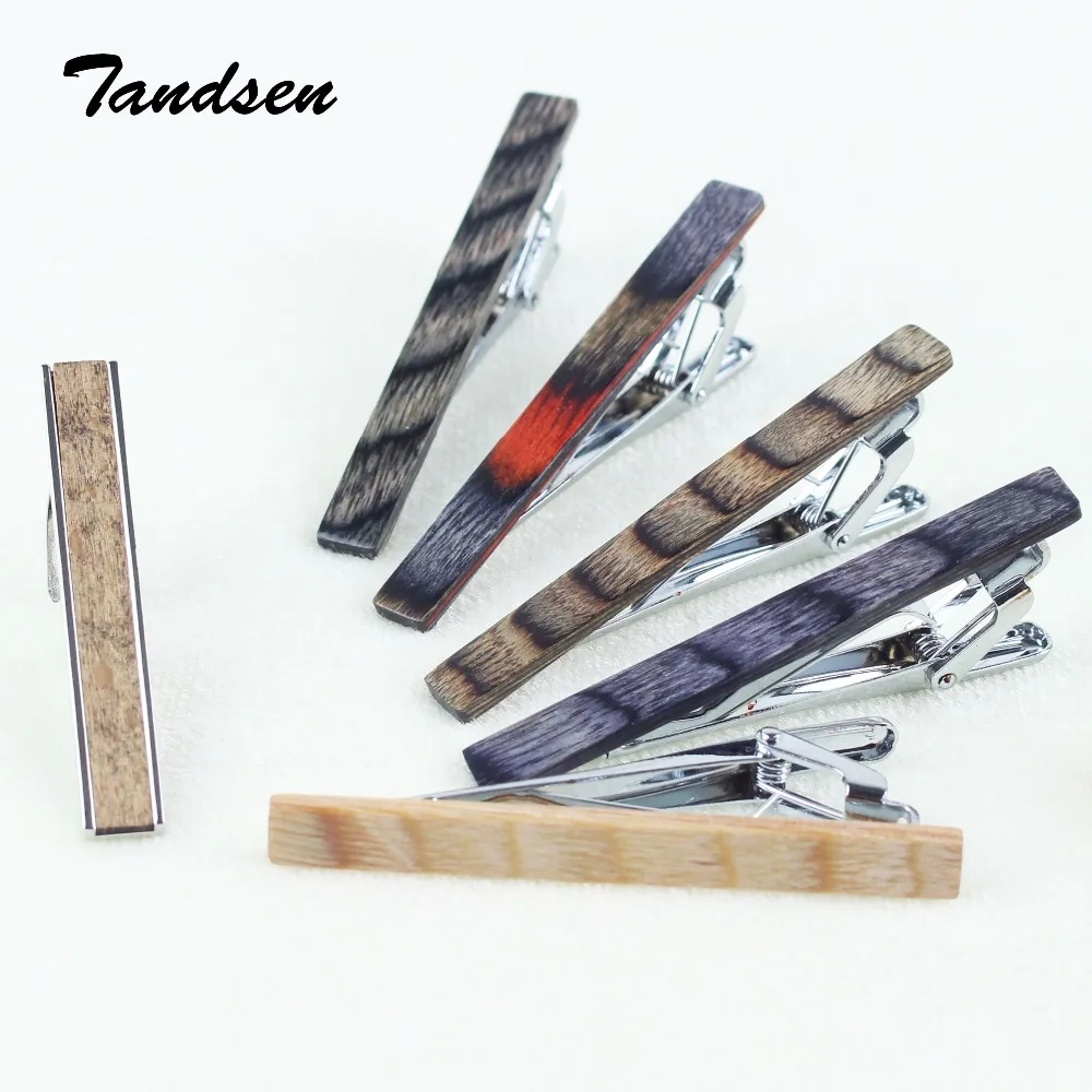 Normal Mens Wood Necktie Tie Clip Pin Skinny Glossy Clasp Copper Bar Wedding Slim Ties Clips Suits Accessories Jewelry