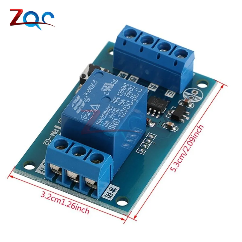 DC 12V Bond Bistable Relay Module Car Modification Switch Start Stop Self-Locking 828 Promotion Board