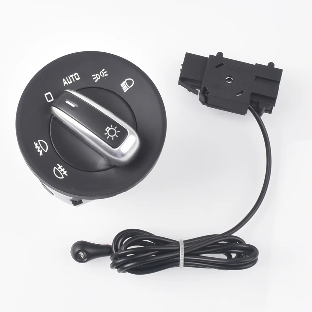 For Skoda Octavia II Combi 1Z5 1Z3 Chrome Auto Headlight Switch Replace module 1ZD941431 Add automatic 1Z094143k