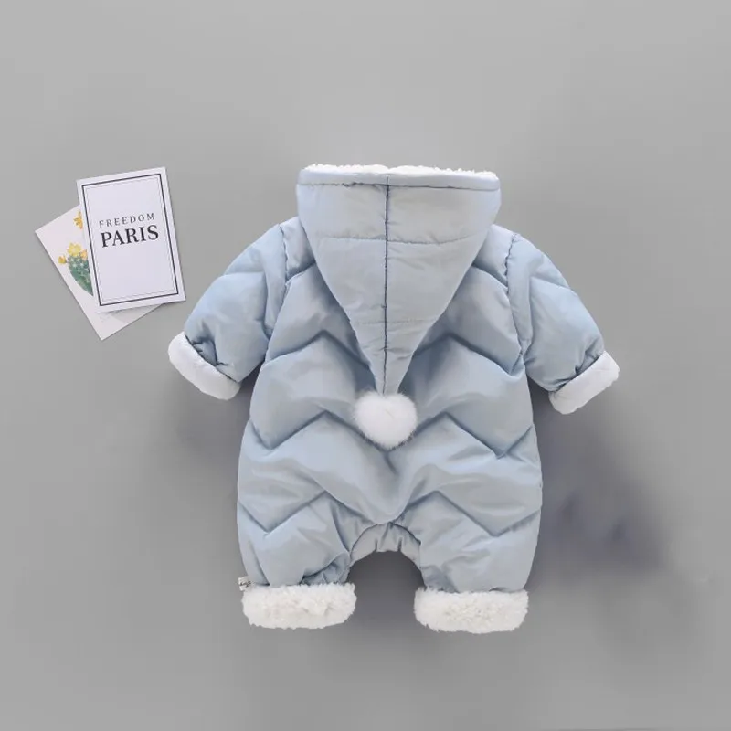 COOTELILI Winter Baby Girls Clothes Baby Romper Infant Warm Fleece Clothing Costume Velvet Baby Winter Coat Snowsuit Overalls