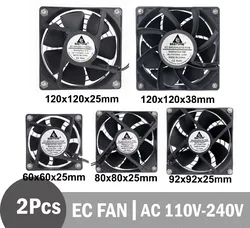 2Pcs Gdstime EC Brushless Fan Axial Fan 60mm 80mm 90mm 120mm PC Cooler AC 110V 115V 120V 220V 230V 240V EC Fan Computer Case