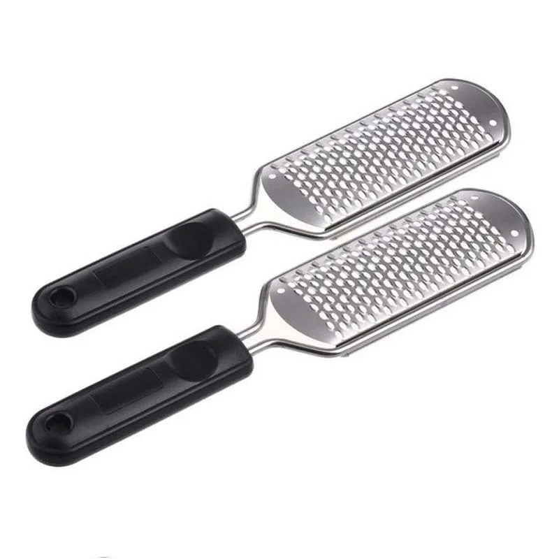 304 Stainless Steel Foot Rasp Feet File Plastic Handle Lima Pies Pedicure Scrubber Tools Feet Grater