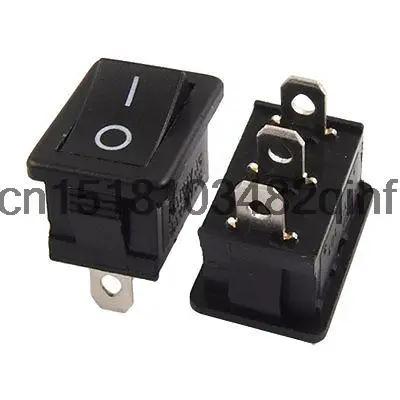 10pcs AC 6A/250V 10A/125V 3 Pin ON/ON 2 Position SPDT Snap-in Boat Rocker Switch