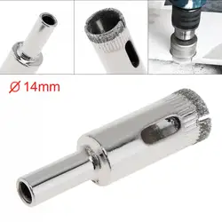 1pc 5 6 8 10 12 14mm Diamond Coated Core Hole Saw Drill Bit Set Tools Glass Drill Hole Opener for Tiles Glass Ceramic