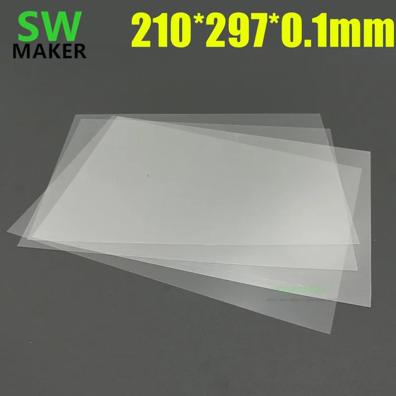 5pcs 210*297*0.1 mm UV resin Non-Stick Reservoir Coating release liner 210x297mm for SLA DLP 3D printer accessory parts