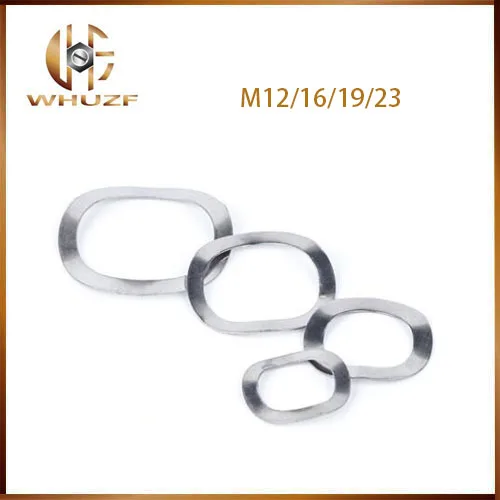 

304 stainless steel wave washer three wave crest M12 M16 M19 M23 M25 wave gasket spring Elastic washer