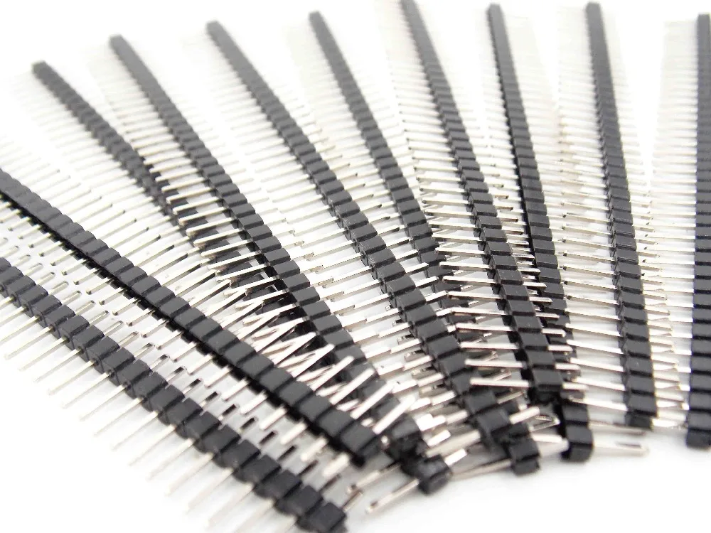 10 stks 40 Pin 1x40 Rij Man 2.54 Breekbare Pin Header Connector Strip