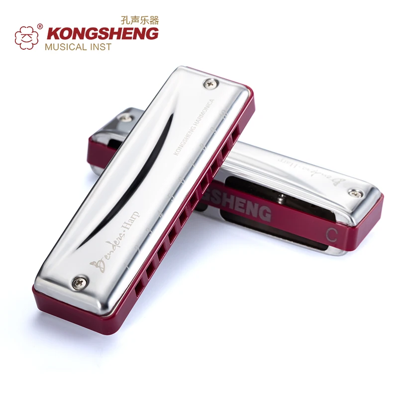 Imagem -06 - Kongsheng Benders Harp Diatonic 10-hole Plastic Comb Vermelho para Iniciantes