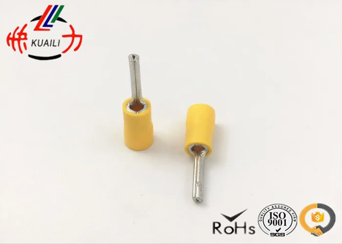 

300pcs insulated pin terminals Connector YELLOW PTV 5.5-18 AWG 12-10