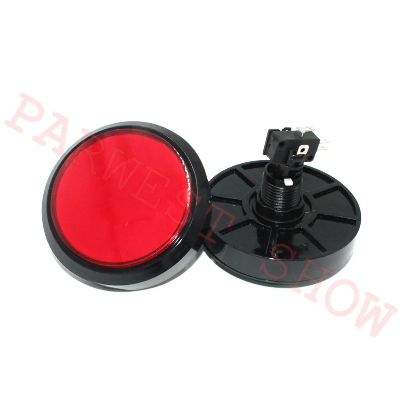 2pcs/Lot 100mm LED Light Flat Round Illuminated Momentary Big Push Button With Micro-Switch For Arcade Game Player