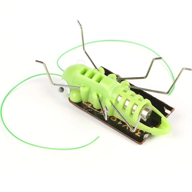 Mini  Novelty Kid Solar Energy Powered Spider  Power Robot Bug Grasshopper Educational Gadget Toy For Children