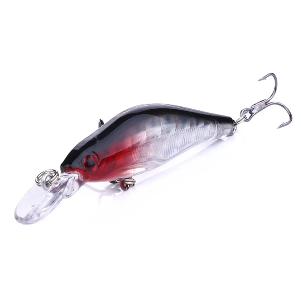 1pcs 8 cm 6.2 g Minnow Fishing Lures Artificial Hard Baits Crankbaits Fly Fishing Tackle Laser Plastic Fish Wobbler Isca