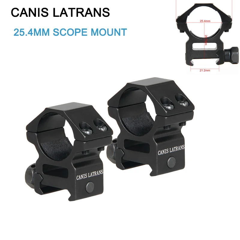 Canis Latrans Tactical airsoft accessories 21mm rail mount 25.4mm rifle Scope Mount for hunting rifle scope GZ24-0120B