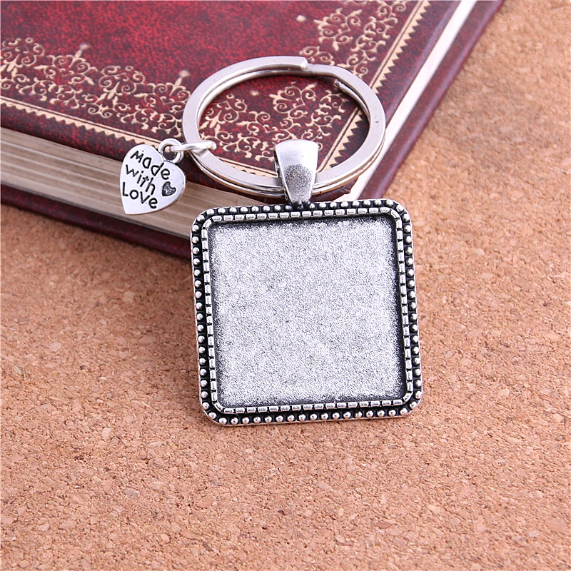 PULCHRITUDE 5 sztuk/partia metalowy brelok okrągły Cabochon ustawianie DIY Vintage Handmade breloczki do tworzenia biżuterii Y1001 — zdjęcie 5