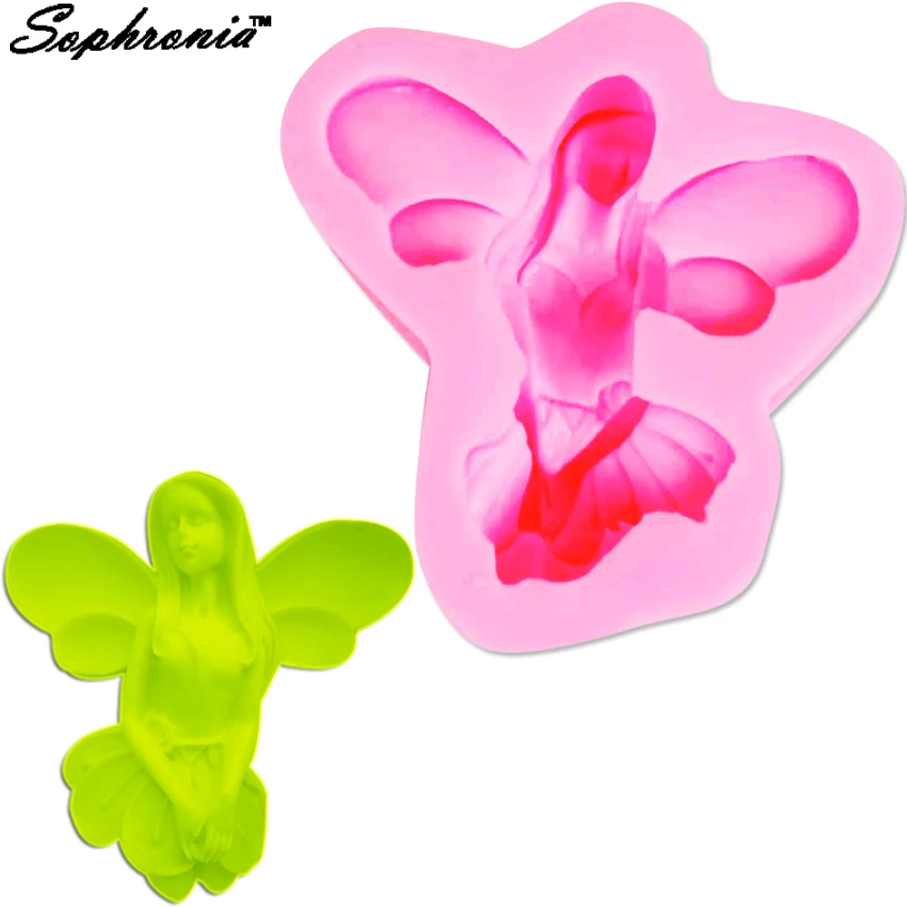 

10PCS/SET New Angel Girl Silicone Molds for Cake Decorating Fondant Cupcake Mold Chocolate Candy Mould Baking Tools m679