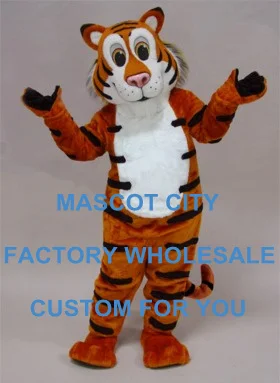 

Friendly Tiger Mascot Costume Hot Sale Adult Size Wild Animal Theme Mascotte Mascota Outfit Suit Fancy Dress Cosply SW1105