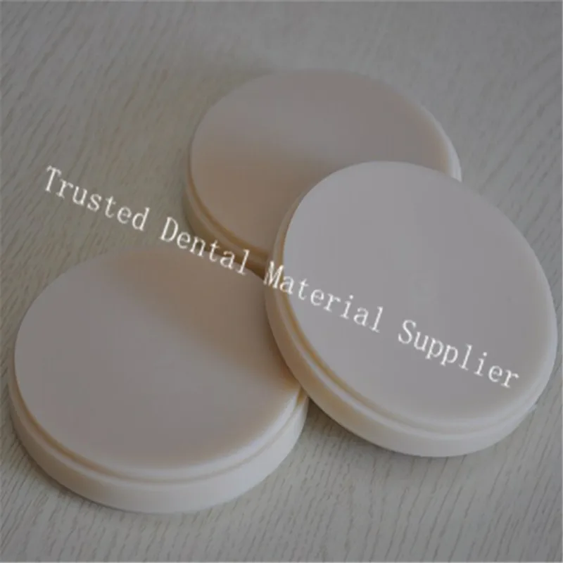 10 Piece of OD98*12MM Dental Lab Materials PMMA Blocks Wieland System Dental PMMA Disk for Temporary Crowns Clear A1 A2 A3