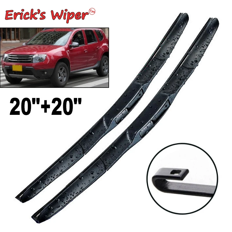 Erick's Wiper Front Wiper Blades For Renault Dacia Duster MK1 2009 - 2016 Windshield Windscreen Window Car Rain Brushes 20