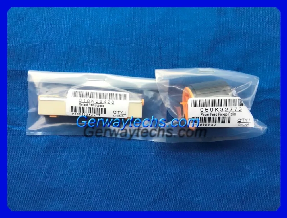 5-Sets GerwayTechs 059K32773 Pickup Roller 019K09420 Separation Pad Assy for XeroxLaserJet S2320 S2420 S2220 S2240 S2056