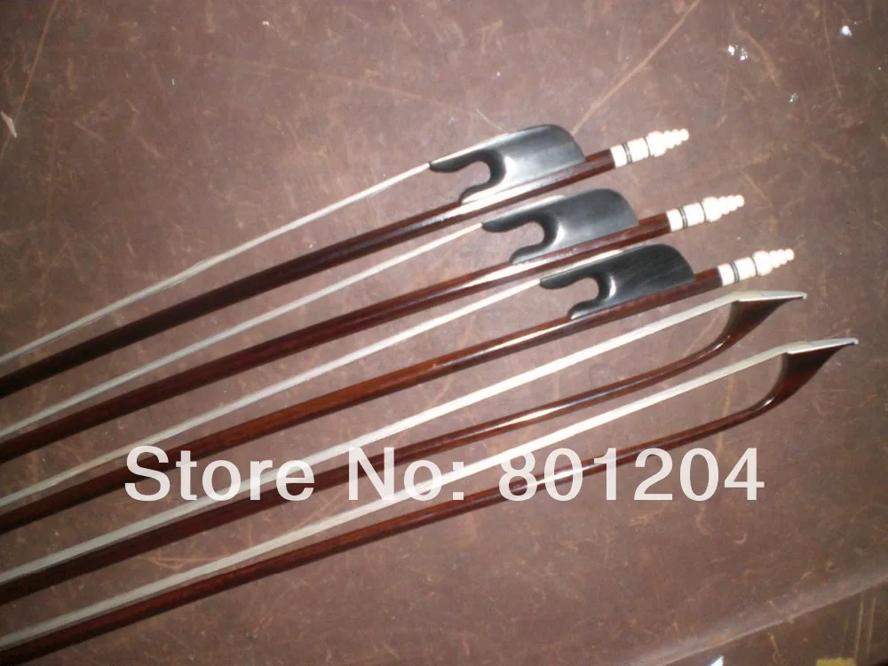 5 PCs Best quality Baroque VIOLIN Bow 4/4, Snake wood bow 1014#