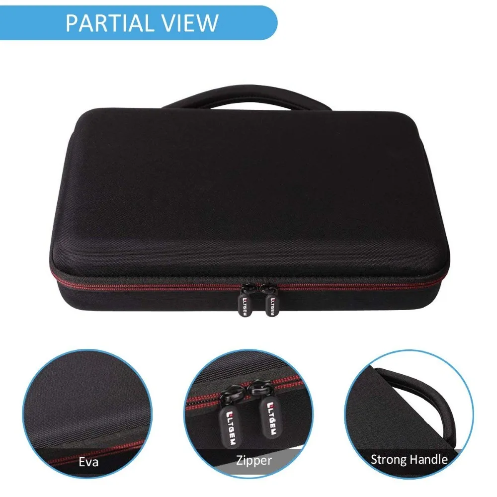 LTGEM Travel Carrying Case for Akai Professional MPK Mini MKII & MPK Mini Play | 25-Key USB MIDI Drum Pad & Keyboard Controller