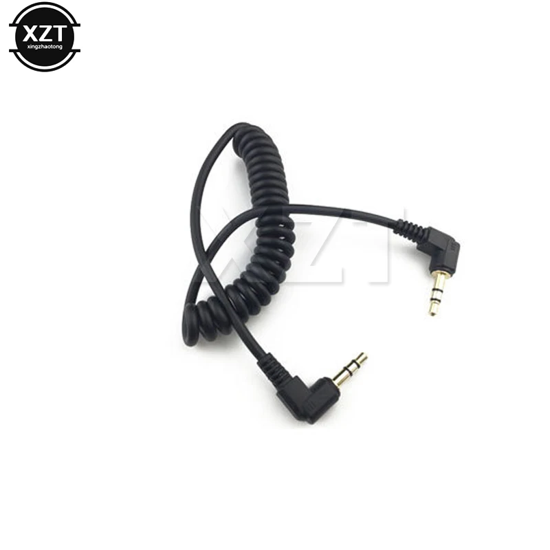 Najnowszy 3.5mm podwójne zgięcie 90 stopni mężczyzna linia Audio wiosna Audio kabel Stereo dla Mp3 telefon komórkowy do samochodu głośnik Aux