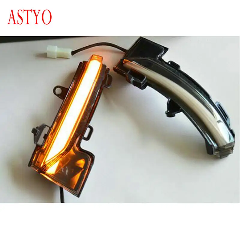 ASTYO Car LED Dynamic running water Blinker Indicator Rearview Mirror Turn Light for Octavia 2015-2018