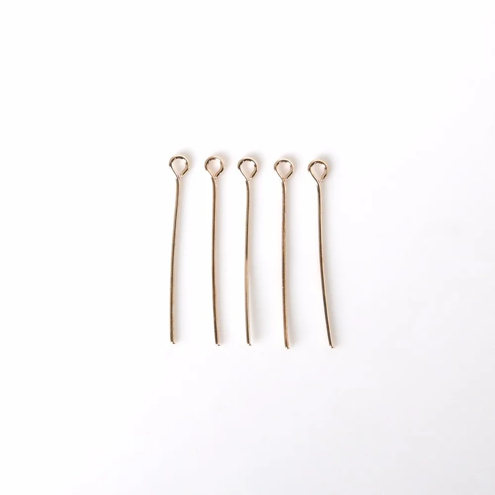 50G/Bags Approx 220-600pcs 16/20/24/30/38/45mm Rose Gold Color 9 Head Pins For Jewelry pins & needles Making Accessories