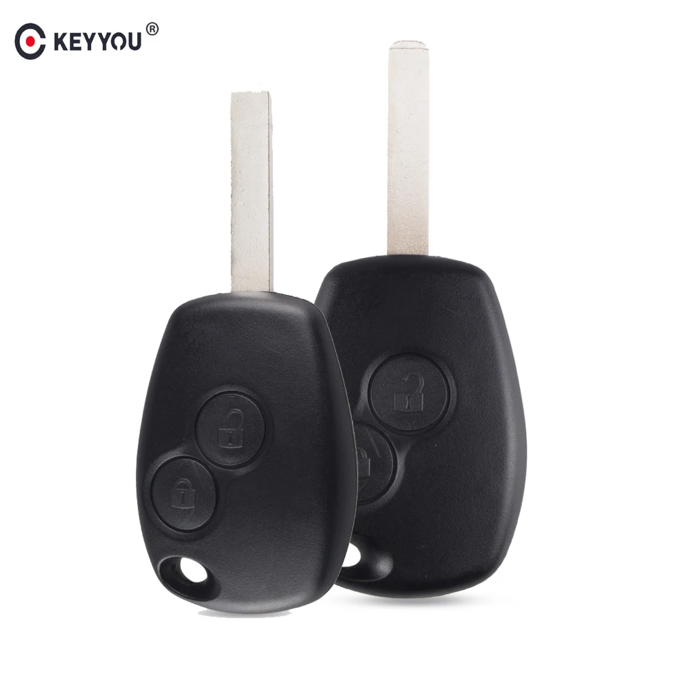 

KEYYOU 2/3 Button Car Remote Key Fob Case Shell For Renault /Kangoo II /Clio III Auto Replacement Keyless Alarm Case Replacement