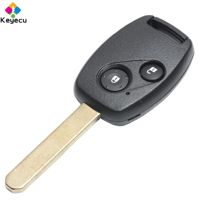 KEYECU Replacement Remote Control Car Key With 2 Buttons 433MHz ID48 / ID8E Chip Fob for Honda Civic CRV Jazz HRV FRV Stream