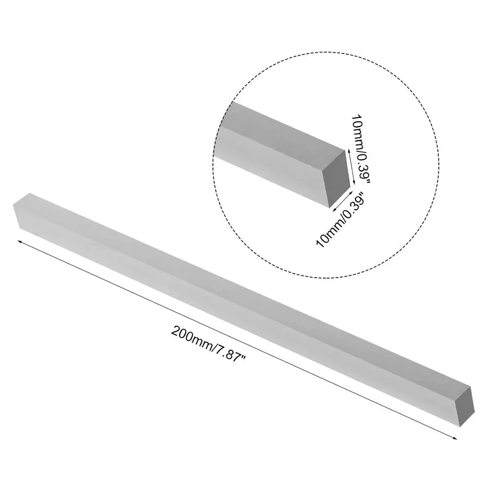 200mm HSS Square Milling Engraving Lathe Tool Bit Turning Tool For Milling Turning Lathe Grinder Cutter Mill Blank 10/14mm