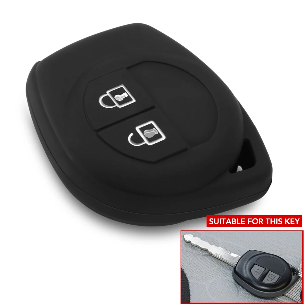 2 Buttons Car Key Case Cover For Suzuki Amagatarai Grand Vitara Swift Ignis SX4 Liana Aerio Vitara Jimny Vitara XL7 1pc Silicone